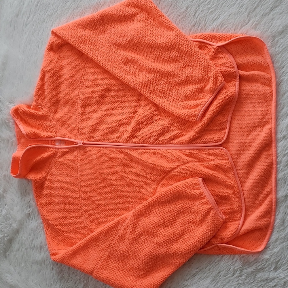 Free People Ziggy Up Fleece Neon Orange